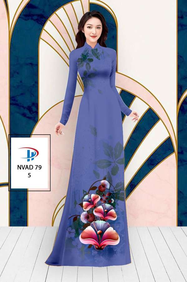 Vải Áo Dài Hoa In 3D AD NVAD79 65